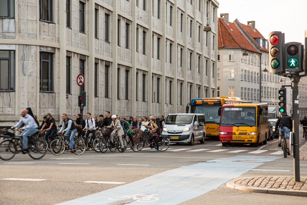 Copenhagen bike lanes