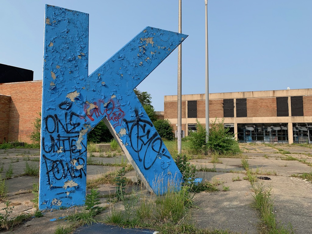 The big blue 'K' at Kettering High School will be preserved